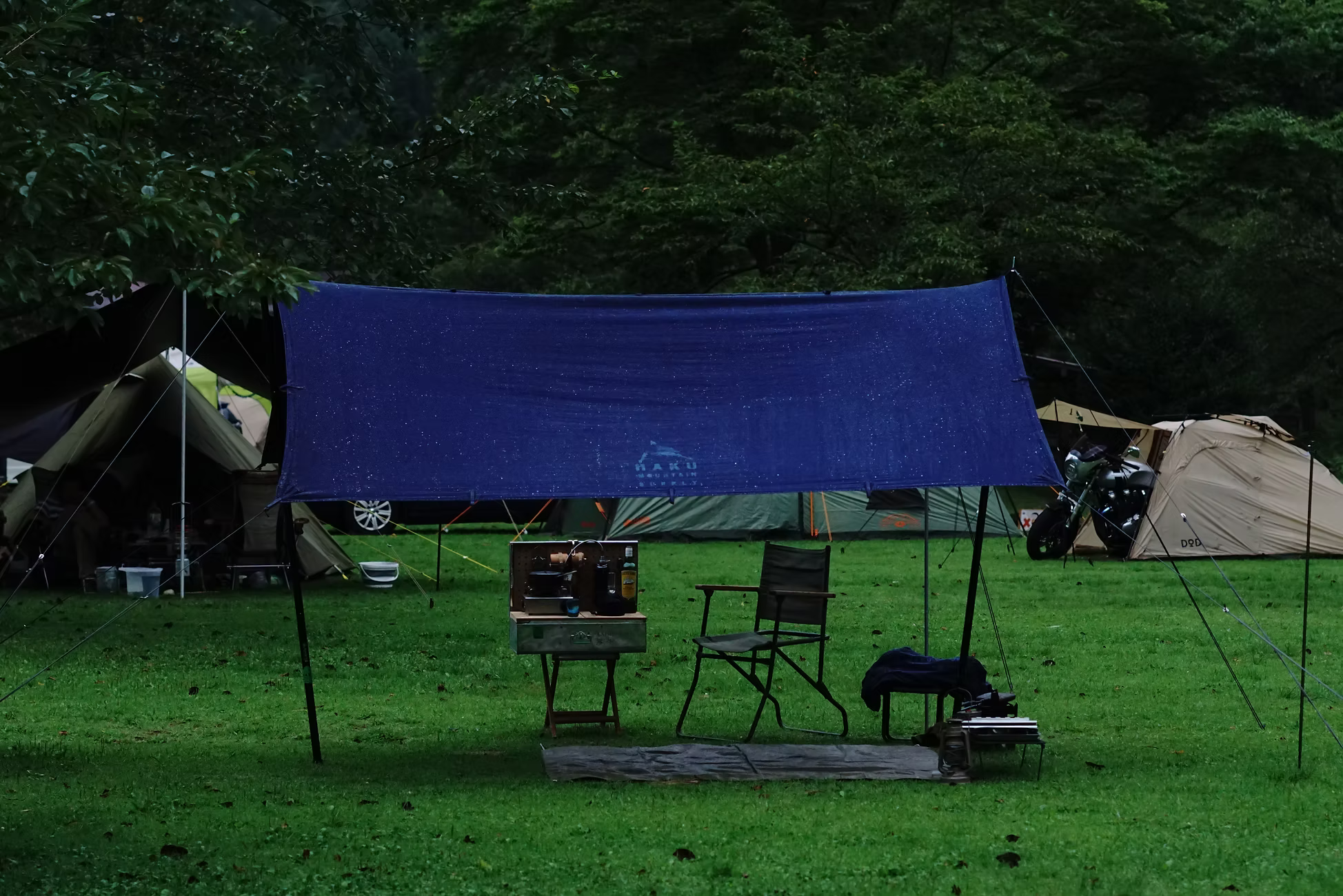 【新品 未使用】DVERG H.A.K.U HK-M500 TARP Haku Mt. Supply Denim Camping Tarps Launches in the United States