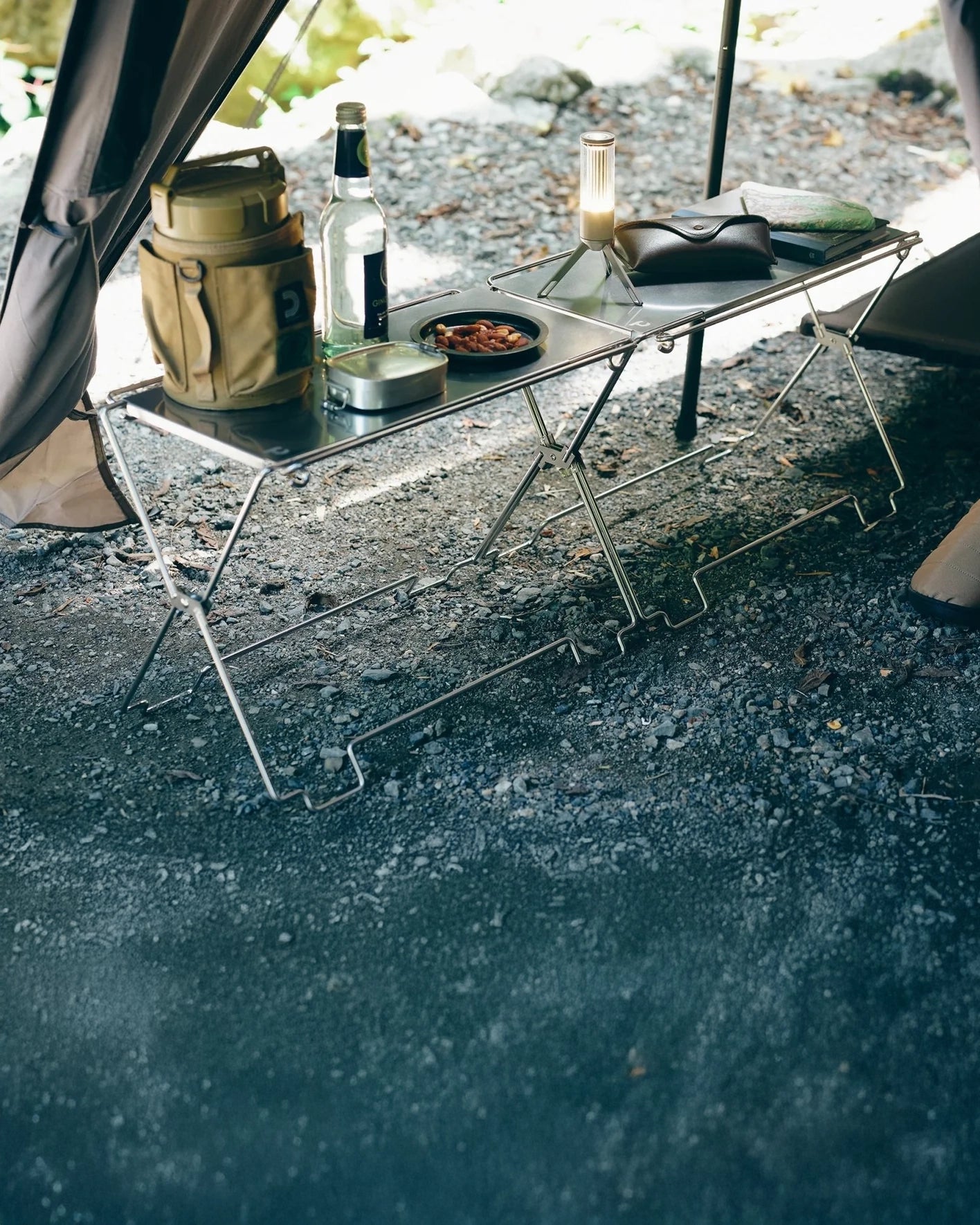 COORDUNIT Stainless Steel Camp Table