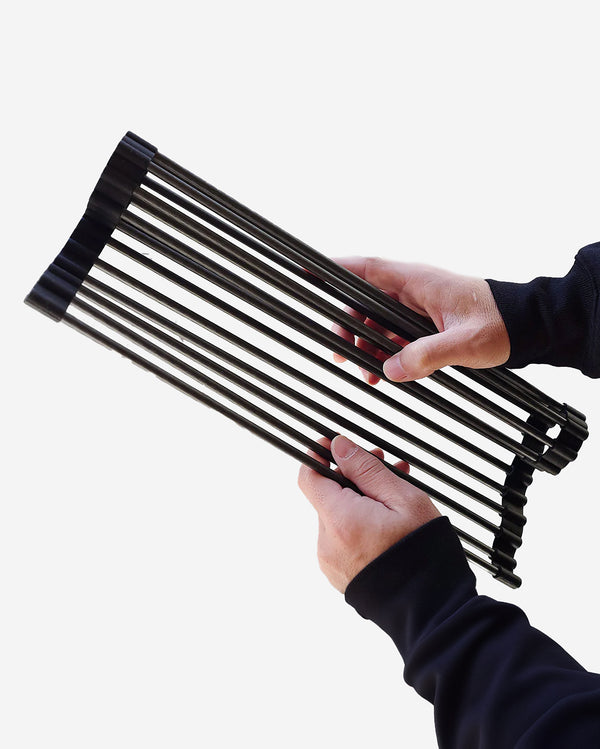 1U Carbon Fiber Roll-Up Drainer
