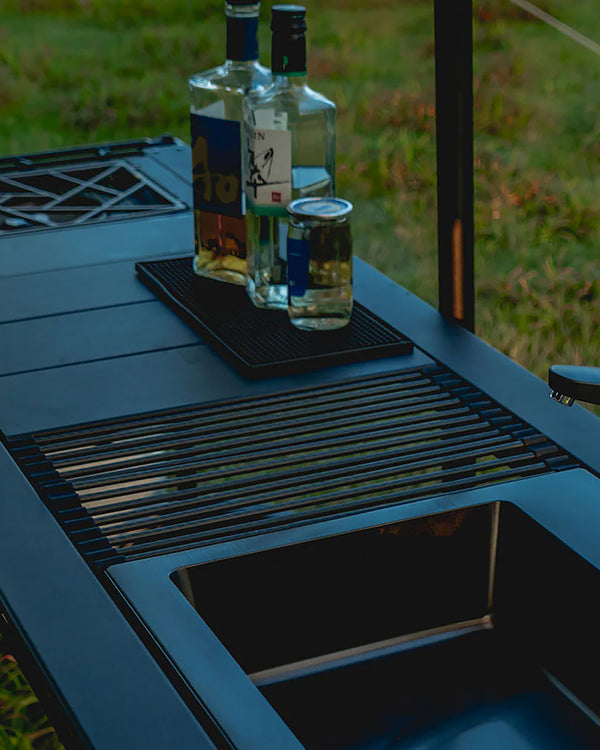 1U Carbon Fiber Roll-Up Drainer