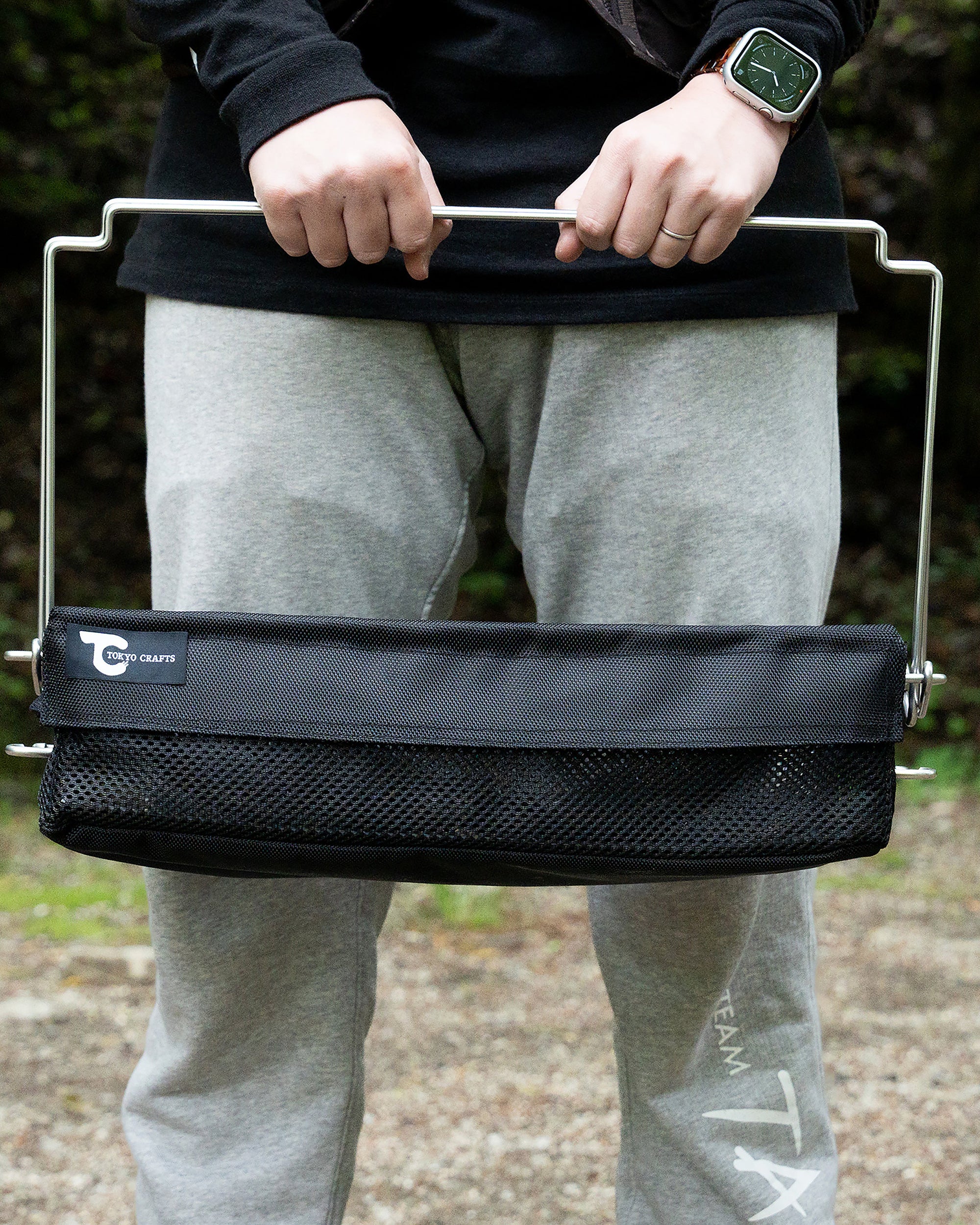 TOKYO CRAFTS BUCKETSHELF MESH Foldable Camp Gear Storage Container