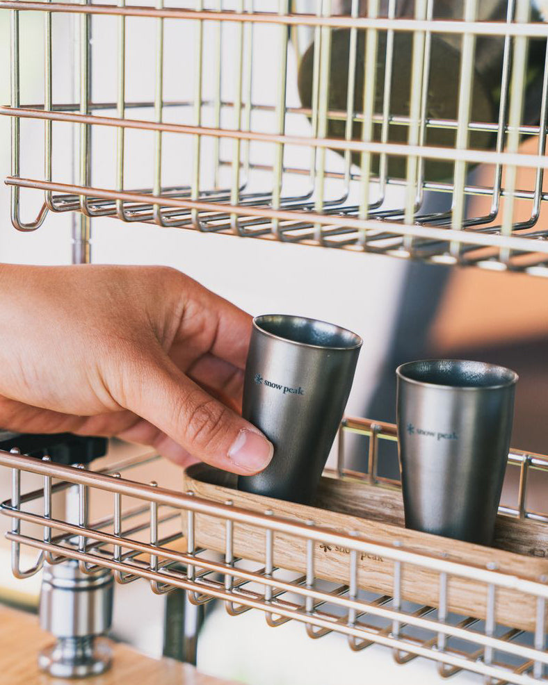 Snow Peak Festival Titanium Shot Glass Duo