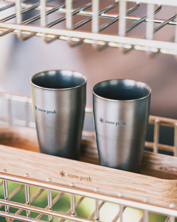Snow Peak Festival Titanium Shot Glass Duo