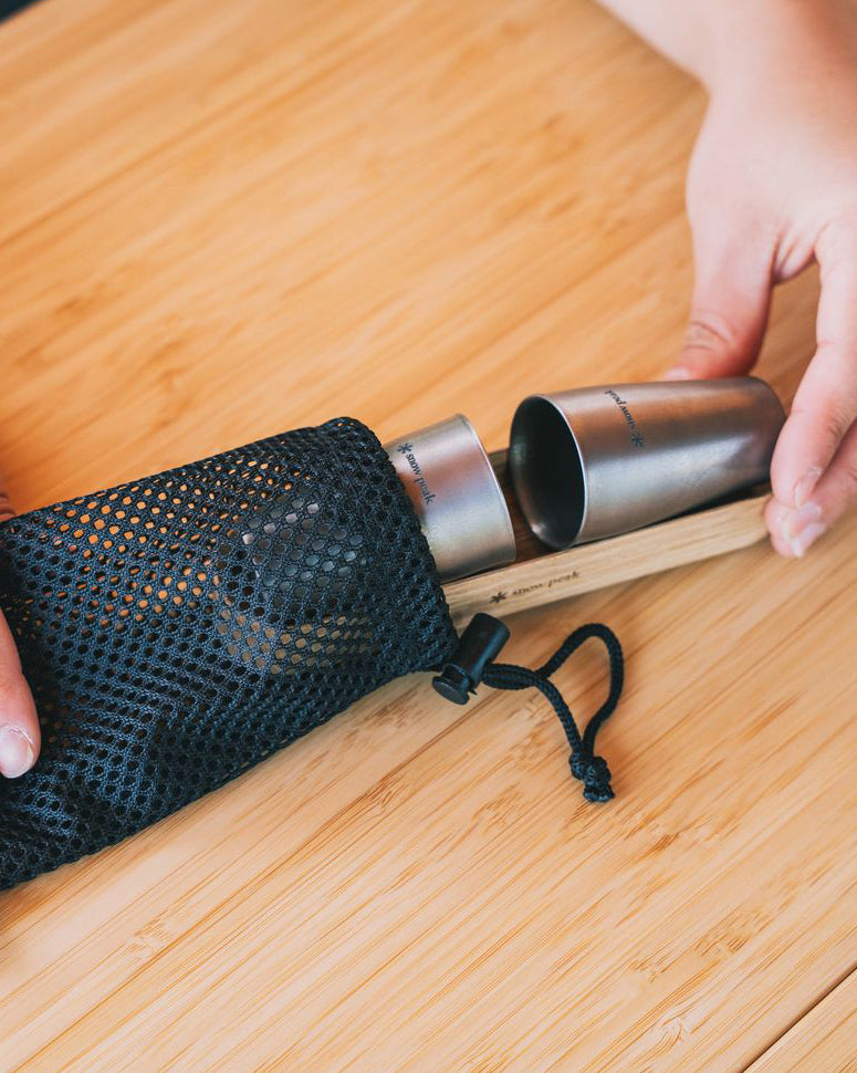 Snow Peak Festival Titanium Shot Glass Duo