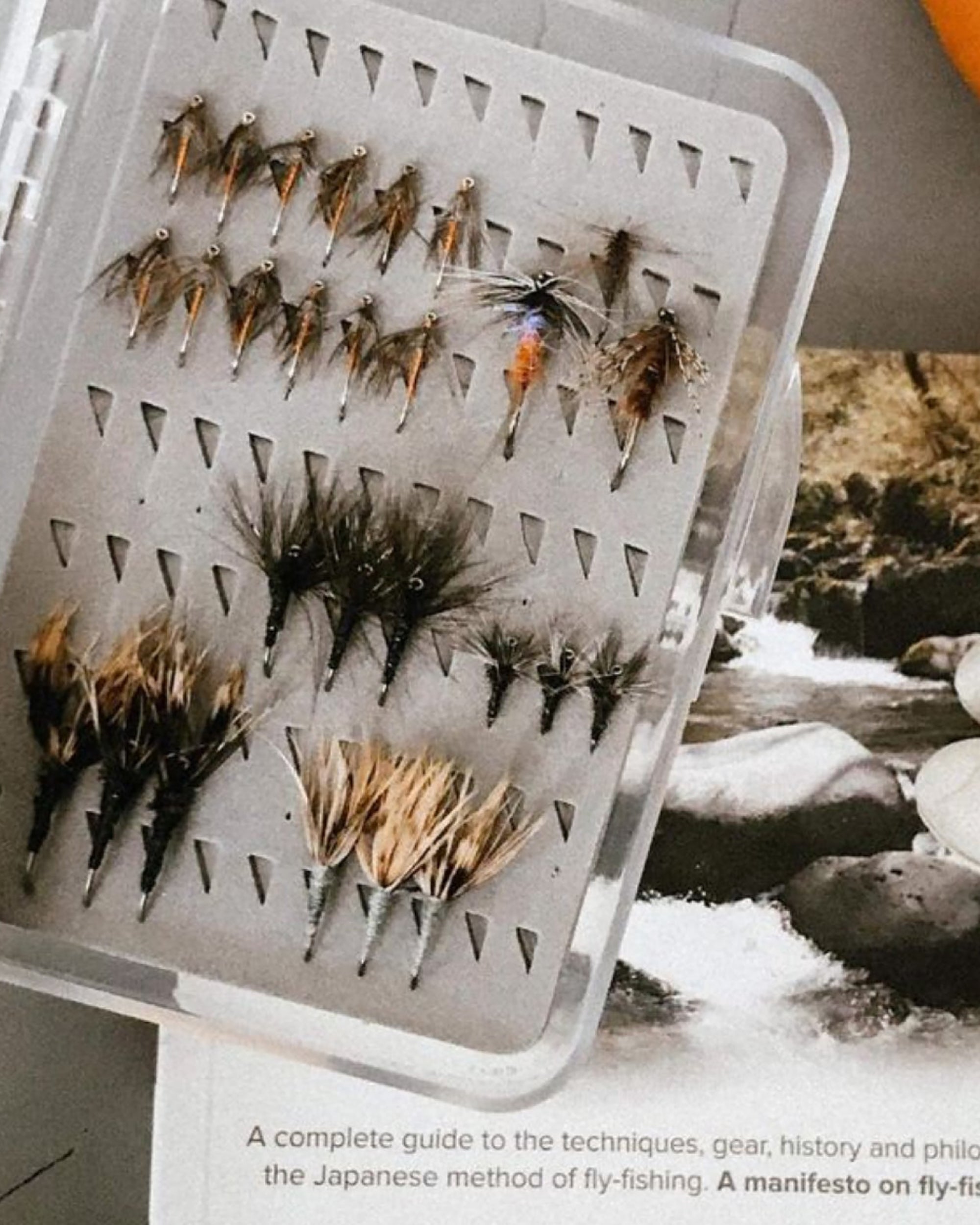 12 Fly Tenkara Set with Slim Fly Box