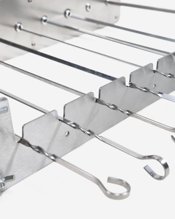 Motorized Stainless Steel Rotisserie Skewer Rack