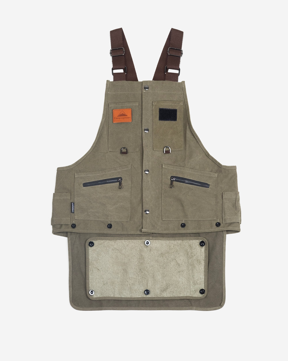 Camping Moon Bonfire Work Apron