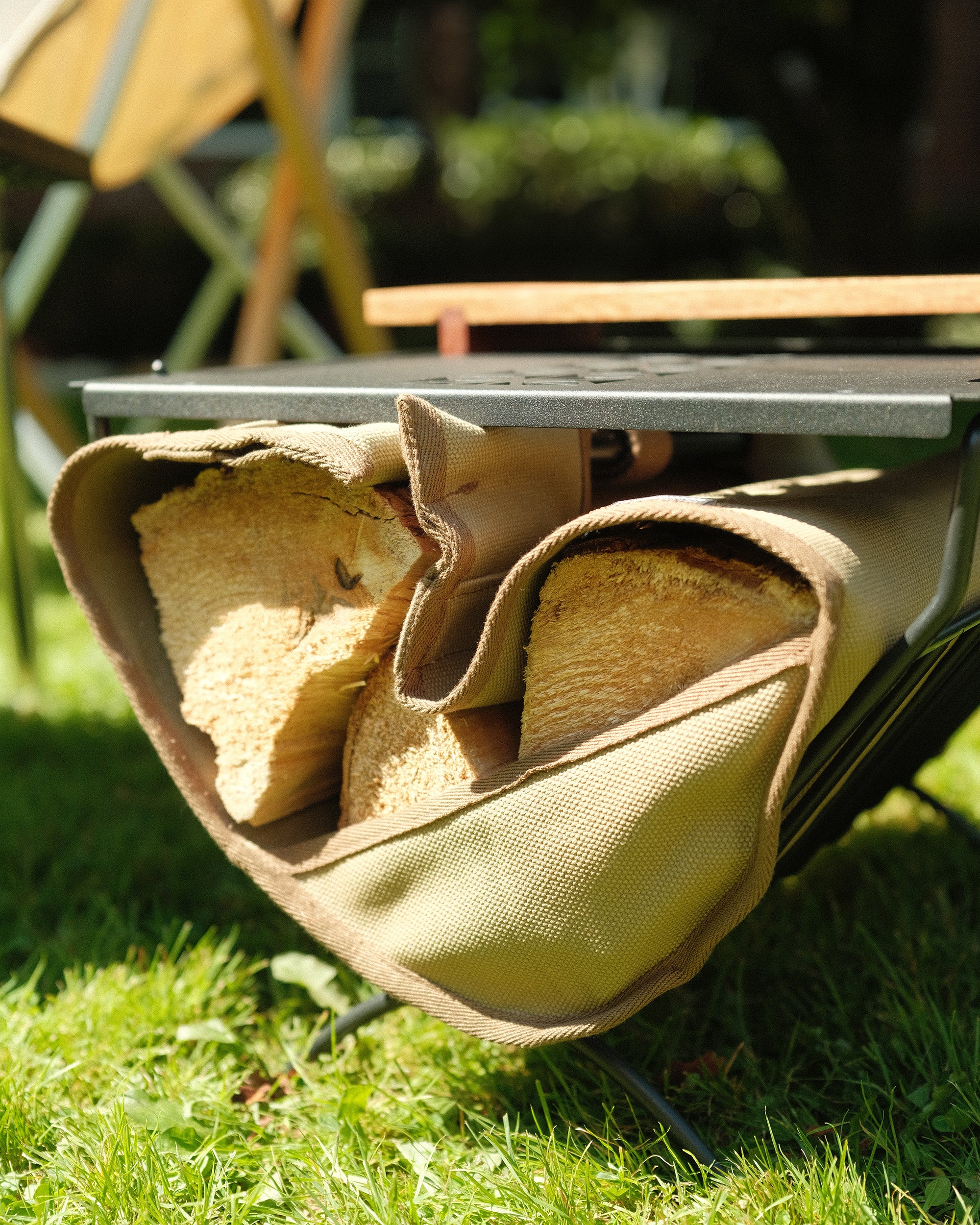 Firewood Field Table and Carry Bag