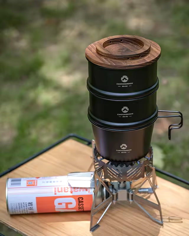 Stackable Steamer for Backpackers Cup