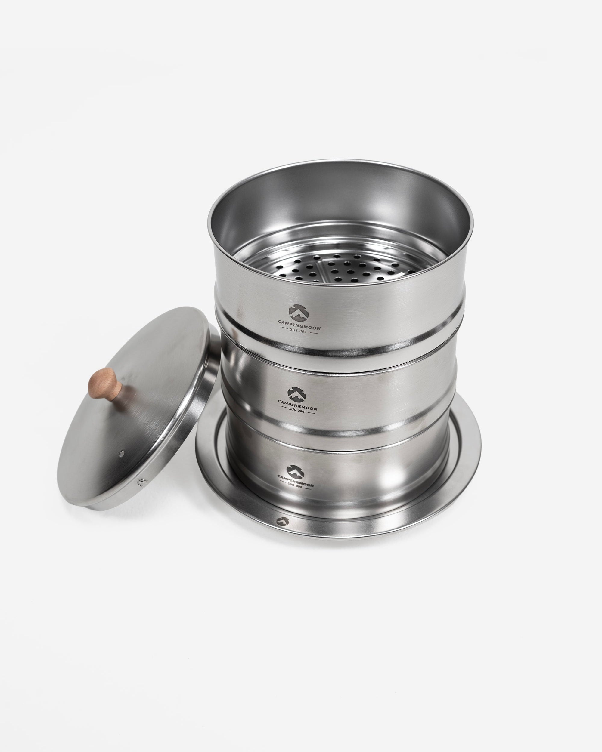 Camping Moon 3-Layer Stackable Steamer Set