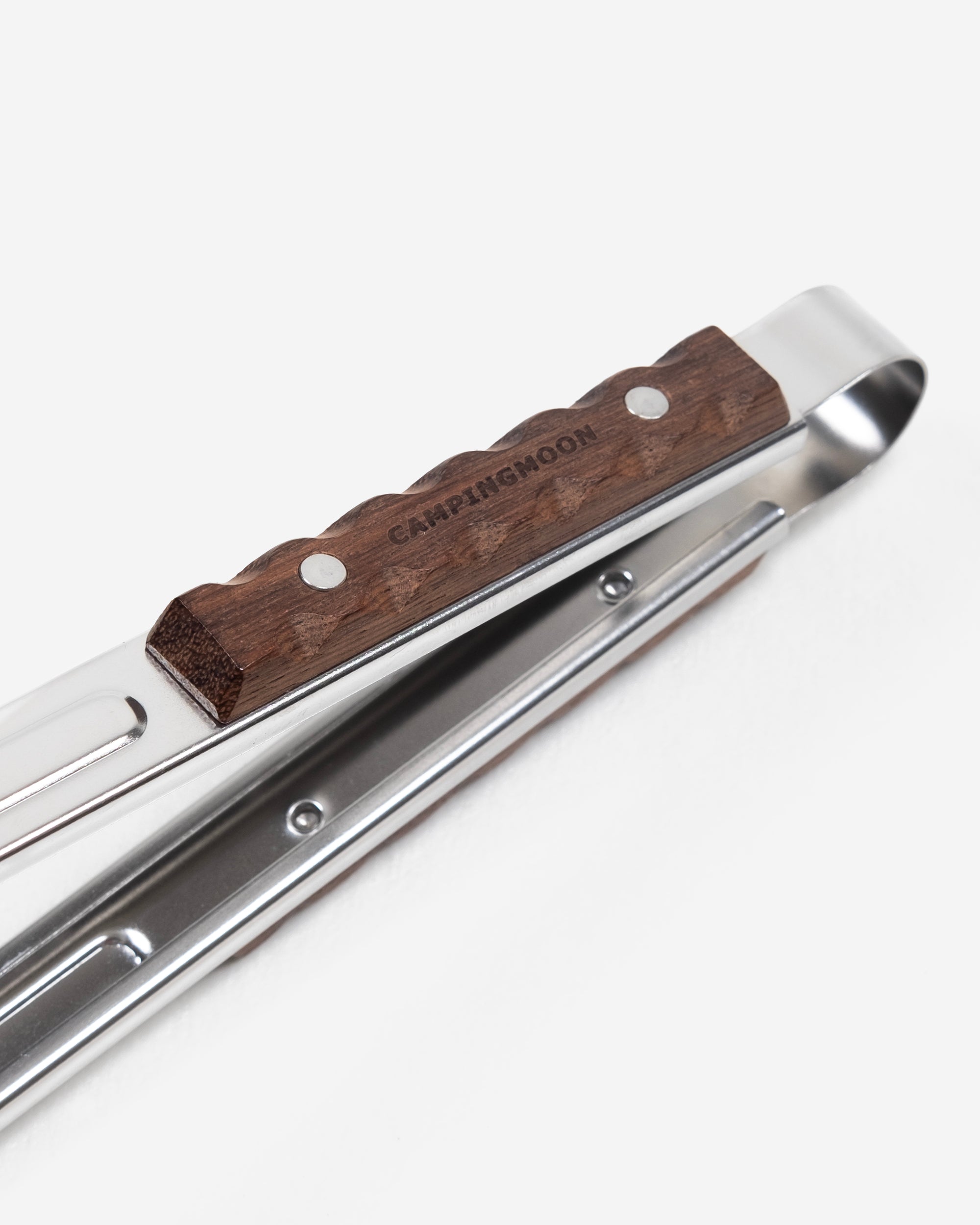 Stainless Steel Wood Grip Tongs