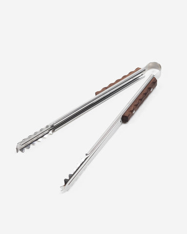 Stainless Steel Wood Grip Tongs