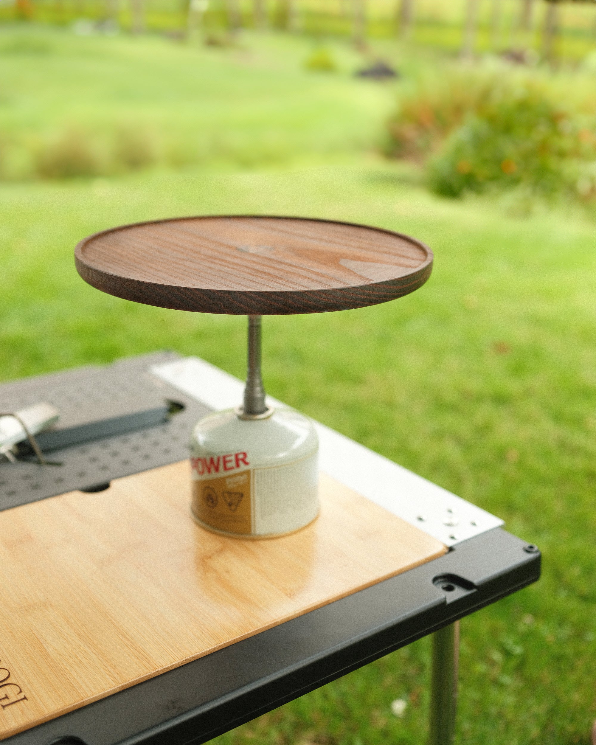 Hardwood Table Top for ISO Canister