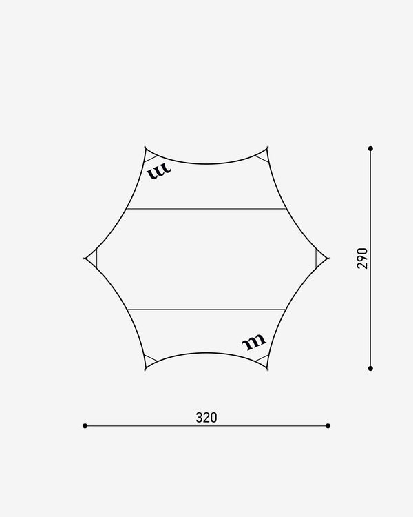Hexa Ultra Spark T/C 2 Person Tarp