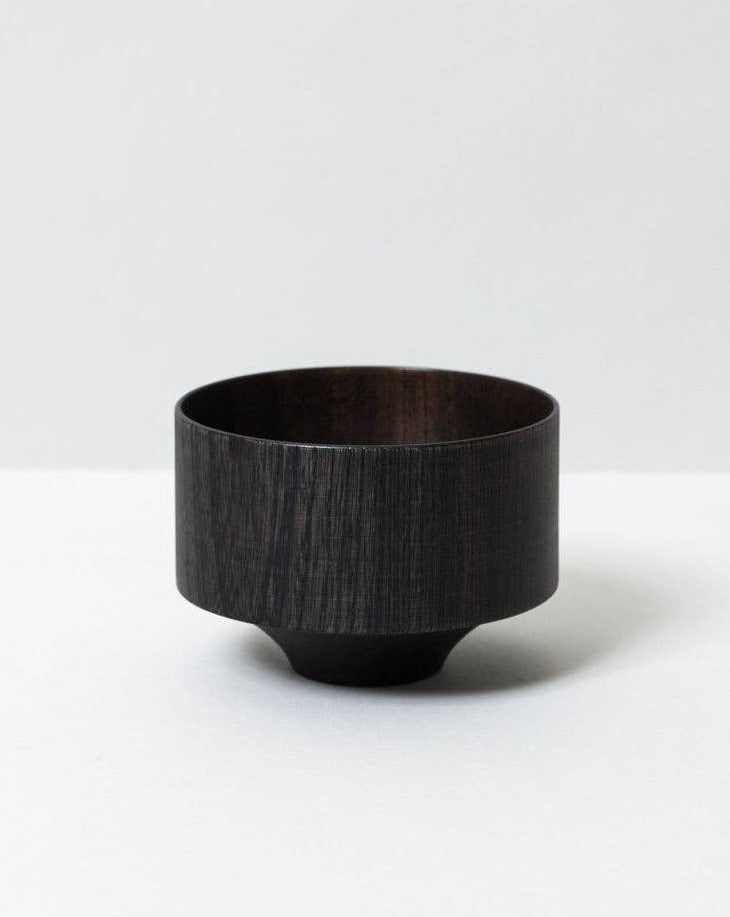 Tsumugi Wooden Bowl - Tsubo, Black