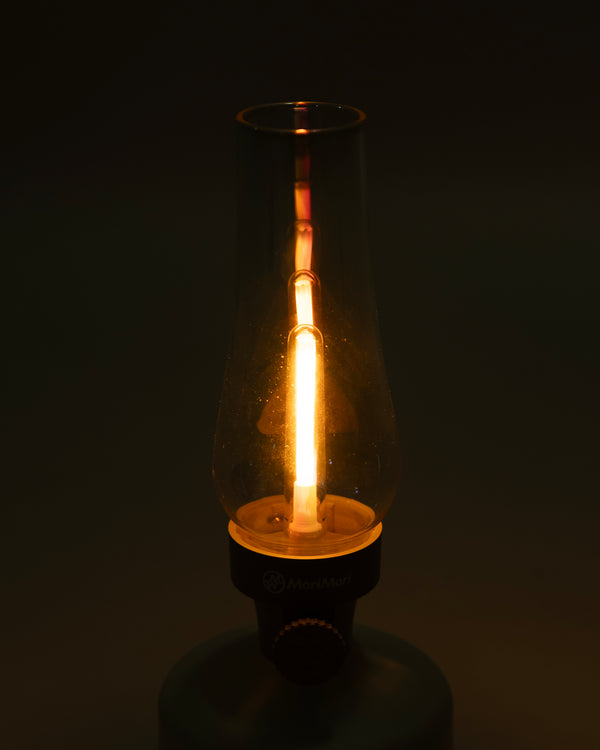 MoriMori Light + Sound Lamp Rainbow Glass Globe