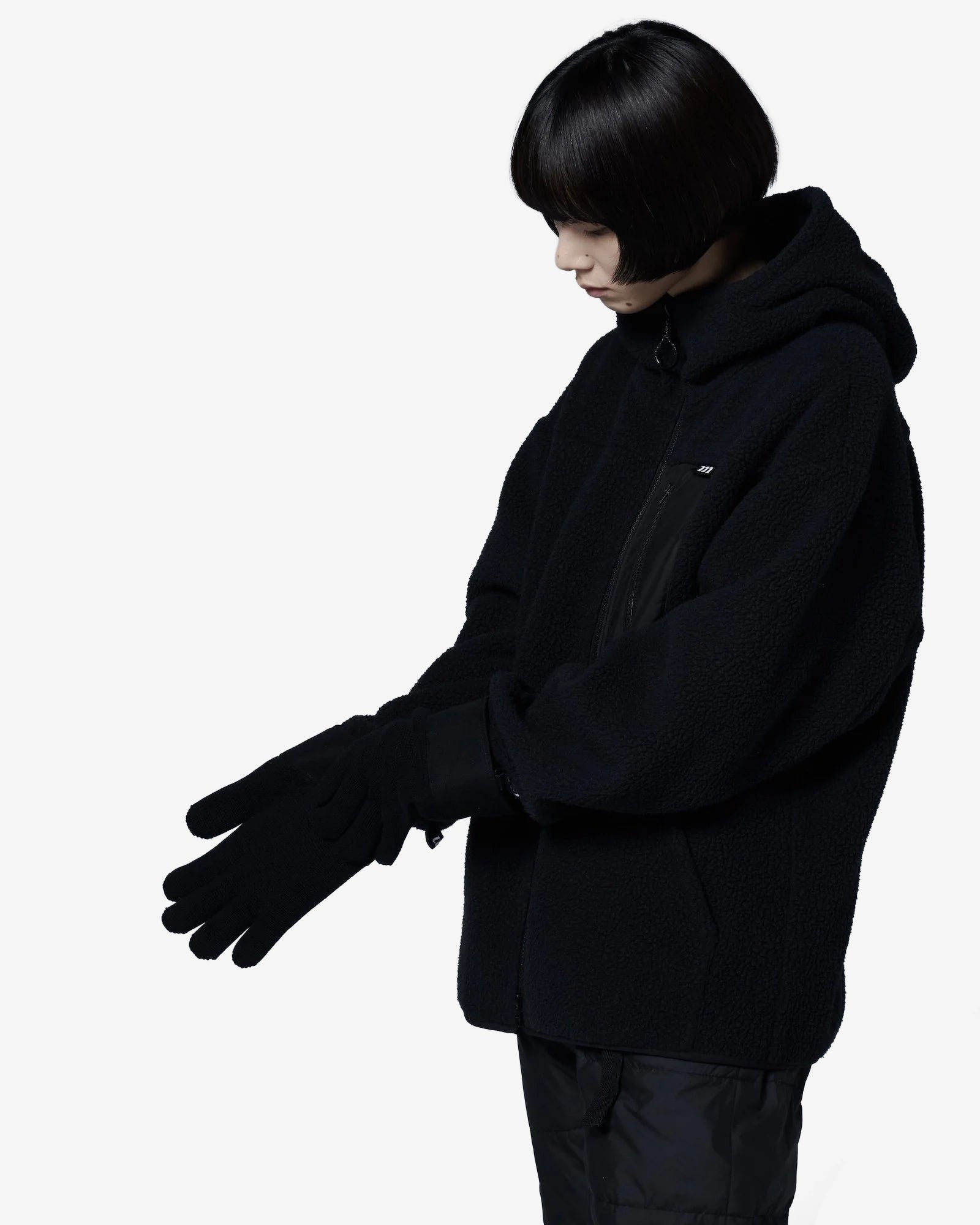 Double Knit Heat-Insulated Gloves (Black)
