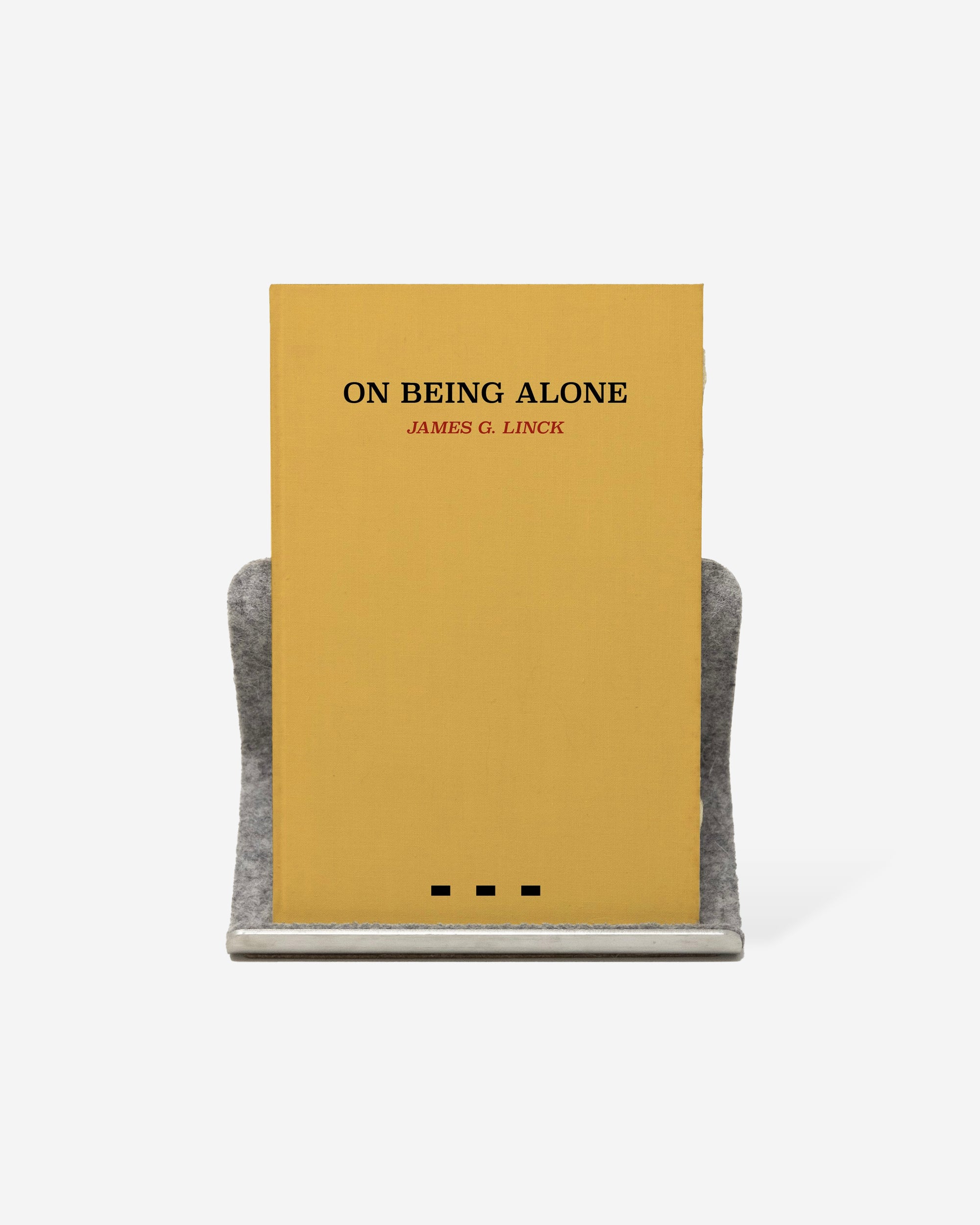 On Being Alone