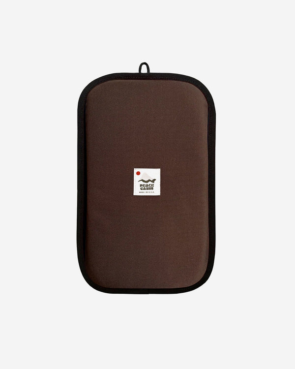 Peace Cabin Utility Sit / Kneel Pad (Brown + Neon Yellow)