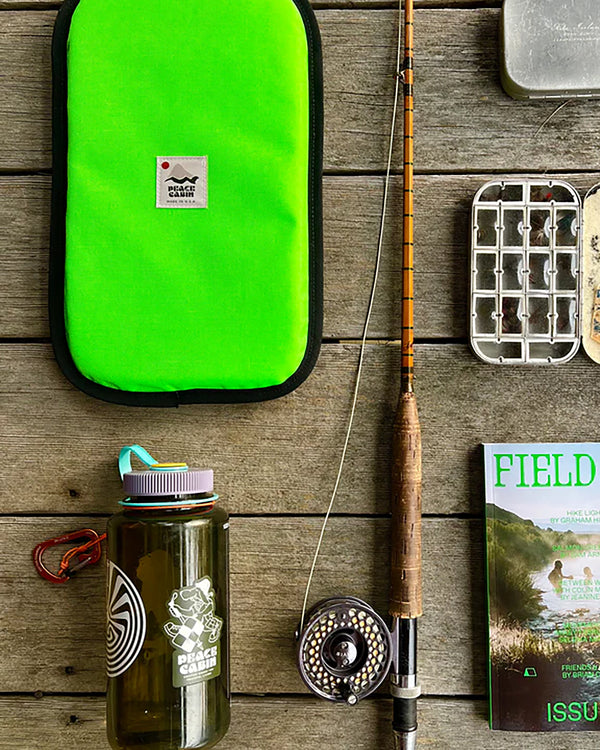 Peace Cabin Utility Sit / Kneel Pad (Neon Green + Pine)