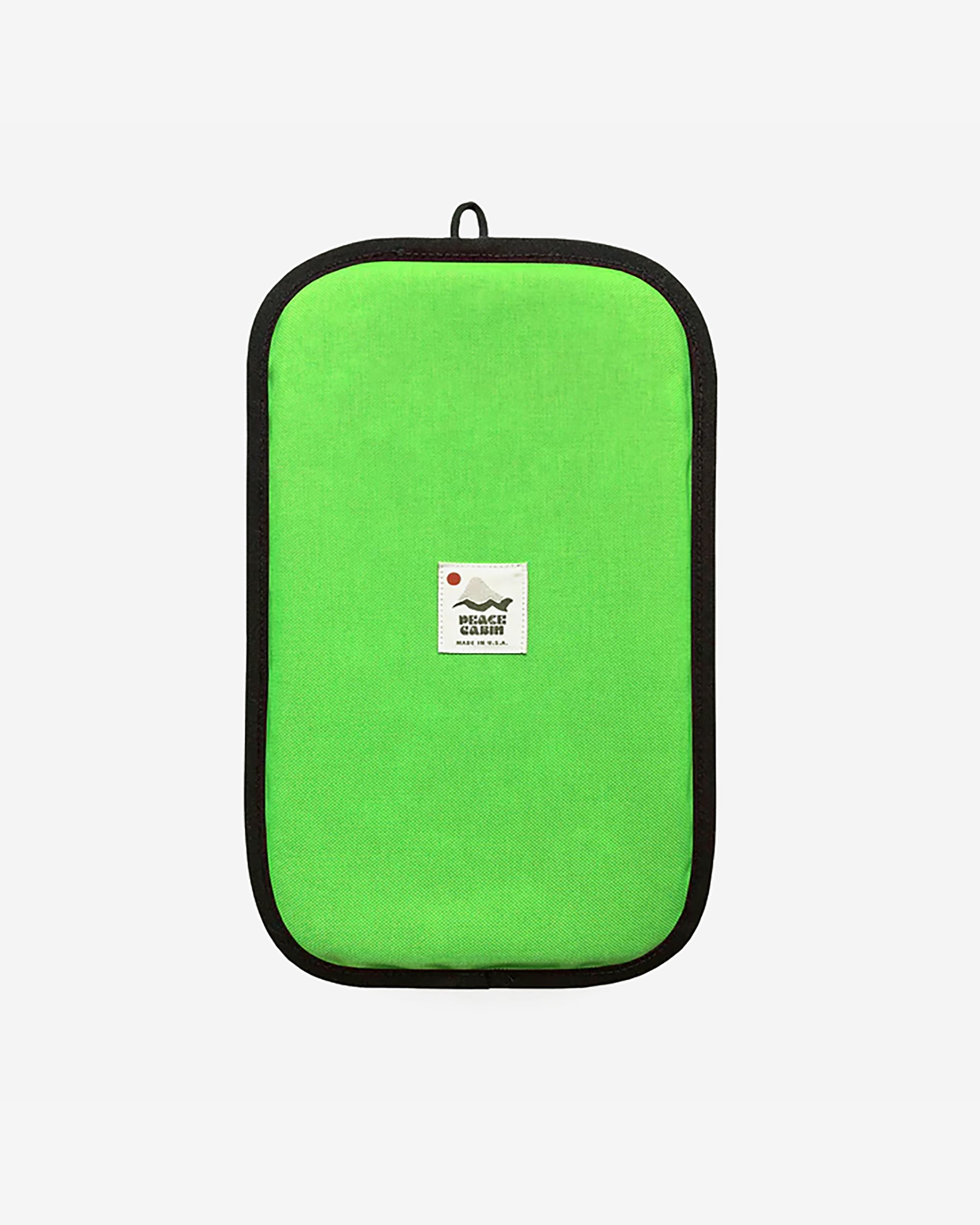 Peace Cabin Utility Sit / Kneel Pad (Neon Green + Pine)
