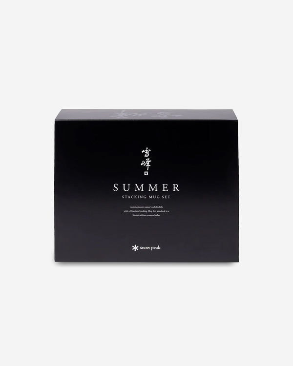 Snow Peak Summer 2026 Titanium Stacking Mug Set
