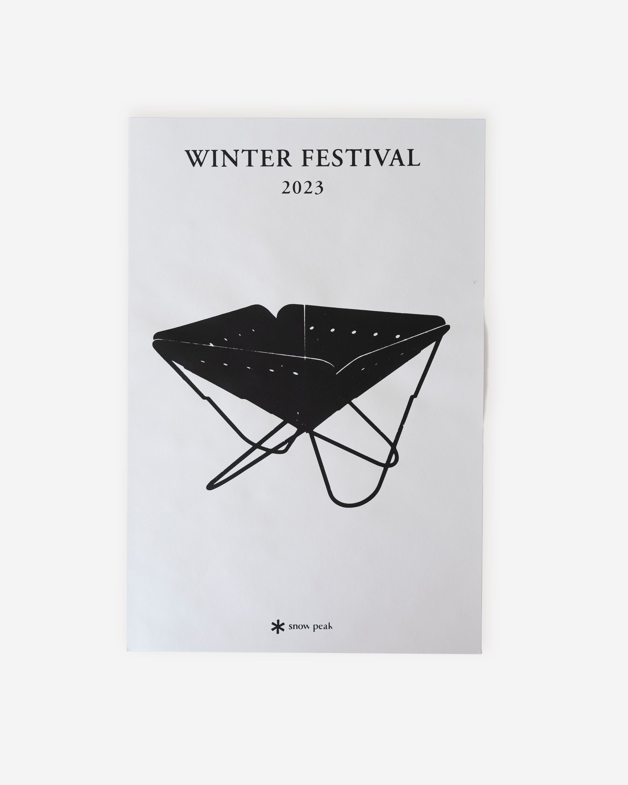 Winter Festival Takibi Pack & Carry Fireplace Screenprint